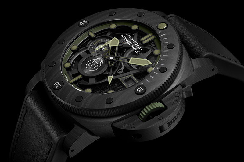 بانيراي تأخذ ساعة Submersible S BRABUS Verde Militare Edition إلى مستوى لا مثيل له من الحرفية